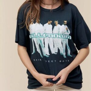 NWT DAYDREAMER Backstreet Boys Millennium Tour Merch Tee in Vintage Black Sz S